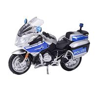 ZMDALI Compatible with BMW R1200 RT 1:18 Czech Police Die-cast Collectible Motorcycle Model Vehicle Ornament Gift Car Imitation(Germany)