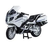 ZMDALI Compatible with BMW R1250 RT 1:12 Scale Off-Road Motorcycle Police Car Model Alloy And Plastic Simulation Vehicle Multi-Color Collectible Hobby(White)