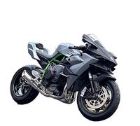 ZMDALI Compatible with Ducati Diavel Carbon, H2R,1:12 Motorcycle Model Alloy Simulation Vehicle Ornament Gift Various Multi-color(H2 Grey)