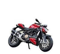 ZMDALI Compatible with Ducati Street Fighter, Panigale V4S, 1:12 Alloy Motorcycle Model Heavy Duty Motorcycle Retro Street Bike Simulation Scooter Men's Gift Car Decoration Red(Fight red)