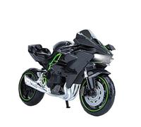 ZMDALI Compatible With Kawasaki Ninja H2R, 1:12 Scale Motorcycle Model Racing Rider Alloy And Plastic Collector's Item(Black)