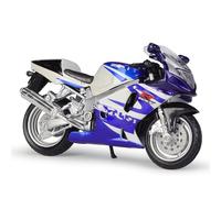ZMDALI Compatible with Suzuki GSX-R750 1/18 Scale Die-cast Motorcycle Model Simulation Car Collector Motorcycle With Shock Absorbers Motocross Replica Men's Gift Vehicle Ornaments