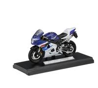 ZMDALI Compatible with Suzuki GSX R750 GSX-R1000, 1:18 Scale Vehicle Model Motorbike Miniature Sculpture Sports Bike Replica Men's Gift Operable Cake Decoration(GSX R750)