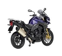 ZMDALI Compatible with TRIUMPH TIGER Explorer 1:18 Motorcycle Model Alloy And Plastic Simulated Car Racing Replica Gift Blue Vehicle Ornament