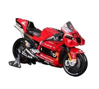 ZMDALI Compatible With Yamaha Factory Racing Team YZR M1#20#21#25#46, Compatible With Ducati Desmosedici 2021 Team #5#89, 1:18 Scale Racing Motorcycle Model Gift(63 Francesco Bagnaia)