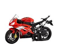 ZMDALI Compatible with Yamaha R6 1:18 Scale Alloy Scooter Sport Bike Statue Die-Cast Motorcycle Racing Model Replica Collectible Gift Cake Decoration(Red)