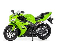 ZMDALI Compatible with Yamaha YZF-R1 1:12 Modern Motorcycle Miniature Sculpture Mini Vehicle Ornament Operable Realistic Motorcycle Die-Cast Gift Desktop Decoration(Green)