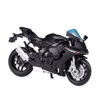 ZMDALI Compatible with YAMAHA YZF-R1 1:18 Alloy Simulation Car Locomotive Racing Replica Realistic Motorcycle Ornament Collectible Souvenir Gift Decorable Multi-color(Black)