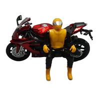ZMDALI Compatible with Yamaha YZF-R1 1:18 Die-cast Motorcycle Model Toy Sports Bike Replica And Rider(Red)
