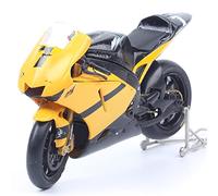 ZMDALI Compatible with Yamaha YZR M1 2006 Rider #7 Carlos Checa 1/18 Scale Racing Motorcycle Die-Cast Miniature Simulation Vehicle Replica(Black)