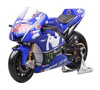 ZMDALI Compatible with Yamaha YZR-M1 2018#25 Rider Maverick Vinales 1/18 Scale Motorcycle Racing Model And Toy Car GP Bike Model Toys(#25)