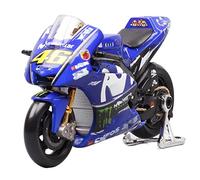 ZMDALI Compatible with Yamaha YZR-M1 2018#25 Rider Maverick Vinales 1/18 Scale Motorcycle Racing Model And Toy Car GP Bike Model Toys(#46)