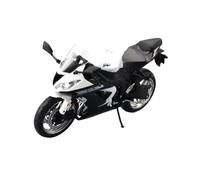ZMDALI ZX-10R, H2R, Ninja 250, ZX-6R, 1/12 Alloy Simulation Vehicle Model Motorcycle Street Racing Replica Men's Gift Decorative Ornament Operable(ZX-6R white)