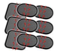 ZmdecQna 3 Sets Replacement Gel Pads, 9 Pieces Electrodes Pads, Reusable Self Adhesive Gel Belt Pad for Slendertone Abdominal Belts, Electrodes Pads for Fat Burning & Muscle Strengthening