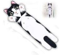 ZmdecQna Cat Funny Hand Towels, Cute Home Decor Towel, Gifts for Cat Lovers, Super Absorbent Soft Face Towels, Valentine Christmas House Warming New Home Gifts for Women Cat Lovers(Black&White)