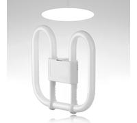 ZmdecQna GR10q 4 Pin 16W 2700-6500K Warm White Compact Fluorescent Bulb, CFL Save Square 4 Pin Lamp Bathroom Light Bulb, GR10q 2D Flat Butterfly Bulb for Flush Ceiling Light, Home, AC 110-240V