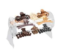 ZMDMAH 360 Degree Hair Clips Storage Girls Acrylic Hair Clips Organiser, Hair Clip Organiser Storage, Claw Clip Storage, Hair Scrunchie Storage Hair Bobbles Organiser