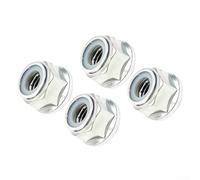 ZMdooreasy 4 Pack Left Hand Thread Nut 579 07 64-01 for Brush 143R II 236R, Steel Replacement Part for Secure Assembly and Safe Operation(Brushcutter nut)