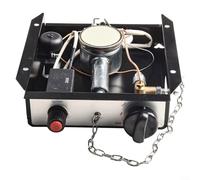 ZMdooreasy 47,000 BTU Patio Heater Burner Module Replacement Kit with Regulator Assembly, Glass Tube Heater Control Box, Thermocouple, Anti-Tilt Safety Device for Outdoor Use(B)