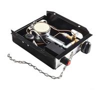 ZMdooreasy 47000 BTU Glass Tube Patio Heater Burner Module Replacement Kit With Control Assembly Box Metal Floor Mounting Outdoor Heating Parts(B)