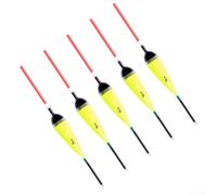 ZMdooreasy 5 Pcs 2/3/4g Fishing Bobbers Wooden Floats For Shallow Water For Fishing (4g)