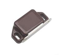 ZMdooreasy 6 Pcs Magnetic Cabinet Door Locks, Strong Catch Closures for Kitchen Cupboards Wardrobes Drawers, Dual Mount ABS Latches to Keep Doors Shut, Brown and White(Brown)