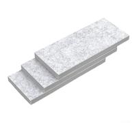 ZMdooreasy Adjustable AC Window Insulation Foam Panels, 3-Pack Portable Air Conditioner Seal Kit for Window Vents, Heavy-Duty Felt Foam Board to Prevent Air Leakage, Grey, 6.3 x 16.5 Inch