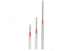 ZMdooreasy Anti-Slip PH2 Star Screwdriver Bits Set, High Torque Alloy Steel with Strong Magnet, Shock Resistant for Electric Drills and for IMPACT Drivers, 25mm to 100mm Lengths