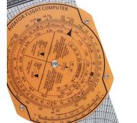 ZMdooreasy Aviation Navigation Tool with 360 Degree Rotation for Quick and Accurate Flight Route Planning (A)