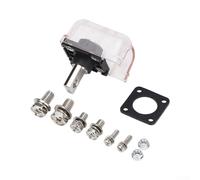 ZMdooreasy Battery Terminals 250A Heavy Duty Connectors with Transparent Covers, Nickel Plated Copper PA66 Flame Retrant Housing for Energy Storage Solar Power System(Black)