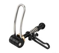 ZMdooreasy Bike Seat Post Clamp Aluminum Alloy Quick Release Seatpost Clamp, for Brompton and for 3sixty Folding Bikes,with Folding Lock Feature(Black)