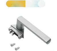 ZMdooreasy Black Zinc Alloy Casement Window Handle Featuring Ultra-Narrow Frame Compatibility and Side-Mount Installation for American Style Doors and Window(D)