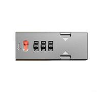 ZMdooreasy Cabinet Password Combination Lock With Adjustable Bolt For Secure Locking, Keyless Lock Suitable For Cabinets, Drawers, And Lockers, Zinc Alloy Design(grey)