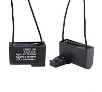 ZMdooreasy CBB61 Starting Capacitor 2.5uF 450V for Ceiling & Table Fans - Robust Voltage Rating, Efficient Motor Start, Extended Side Long Ear Design for Easy Installation