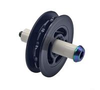 ZMdooreasy Chain Tensioner Pulley Set for Brompton 10mm Nylon Guide Wheel with TC4 Ti Alloy Bolt and Porcelain Sleeve 12T Black Bicycle Derailleur Component