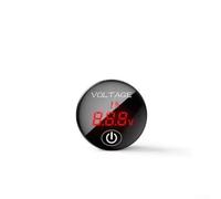 ZMdooreasy Compact LED Digital Voltmeter 1224V DC With Touch Switch For Accurate Battery Voltage Monitoring In Marine And RV Use(red)
