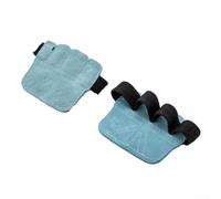 ZMdooreasy Cowhide Leather Lifting Gloves 8x9cm Anti-Slip Design | Unique 4-finger loop, enhanced grip strength, lift heavier weights, stable hold, secure bar control