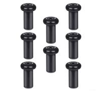 ZMdooreasy Door Hinge Nuts for Jeep for WRANGLER JK for JL for SAHARA Freedom for RUBICON 2007-2020, Black Aluminum Alloy Replacement Screws for Exterior Door Repair, 8 Pack