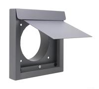 ZMdooreasy Dryer Vent Cover 4 Inch Energy Saving Model with Noise Reduction, Silicone Damping Pad, Galvanized Steel, Animal Proof Design, Suitable for Standard Wall Vents