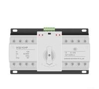 ZMdooreasy Dual Power Automatic Transfer Switch 2P 4P 63A CB Rated AC230V AC400V 50Hz for Seamless Main and Backup Power Switching in Home Electrical Systems(4P 63A)