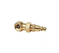 ZMdooreasy Duty Tire Inflator Nozzle with Quick Connect, 1/4 NPT Male Connector for Car, Motorcycle, Bike and Truck Tyre Inflation - Gold(1 Piece Set)