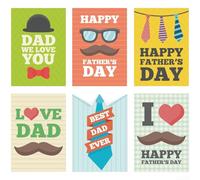 ZMdooreasy Father's Day Party Decorations Bottle Stickers, 6 Sheets Festive Labels for Beer and Wine Bottles, Self-Adhesive Paper with DAD Designs for Celebration Supplies