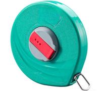 ZMdooreasy Fiberglass Tape Measure with Double-Sided Scale, Waterproof and Rustproof Design for Professional Surveying, Construction and Landscaping Tasks(Green 10)