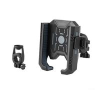 ZMdooreasy For bike Phone Holder with Secure and Silicone Shock Absorbing Material for Motorcycle Handlebar Compatible with Smartphones from 4 7 to 7 2 Inches (Gray)