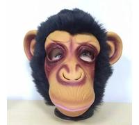 ZMdooreasy Funny Horse Head Animal Mask Made Of Vinyl With Adjustable Strap For A Comfortable Fit, Breathable Design For Costume Parties, Theatrical Performances, Fun Gatherings(Gorilla)