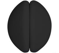 ZMdooreasy Heavy Duty Silicone Coated Shower Curtain Magnetic Weights, Strong Windproof Anti-Rust Clips for Bathroom Stability, Black Blue White Pink(Black)