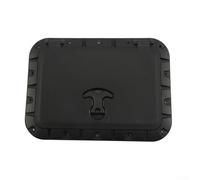 ZMdooreasy Marine Deck Plate Square Hatch with Lockable Pull Out Handle, Weatherproof ABS Storage Cover for Boat for kayak Canoe, Non-Slip Low Profile for access Lid, Black(A)