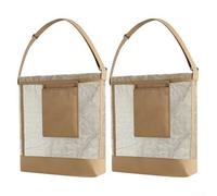 ZMdooreasy Mesh Mushroom Foraging Bag with Convenient Pouch, 43x26cm Breathable Basket for Outdoor Harvesting of Mushrooms, Fruits, Vegetables(Green)