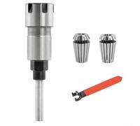 ZMdooreasy Milling Cutter Extension Rod, 1/4 Inch Shank Router Bit Collet Extension Chuck, ER16 1/4" and 8Mm Collets, an ER16 M-Type Collet Chuck Wrench Spanner for Enhanced Woodworking Efficiency