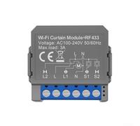 ZMdooreasy Remote Control WiFi Curtain Switch And RF Module Supporting Voice Integration For Flexible Curtain Management